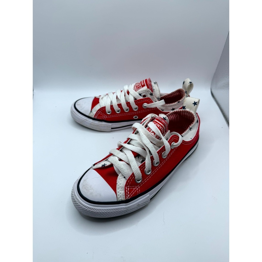Converse Chuck Taylor All Star Double‎ Upper 667799F Kids 13 Sneaker Red Canvas